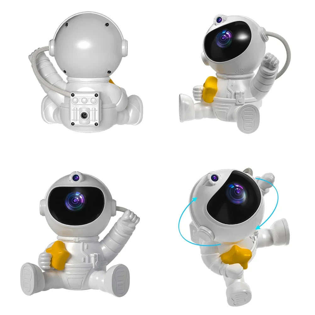 Galaxy Star Projector 8 Effects Astronaut Starry Sky Projector Galaxy Night Light Bedroom Ceiling Projection Lamp Children Gifts