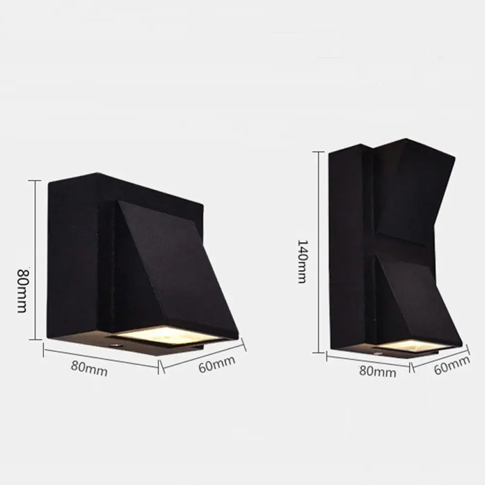 5W 10W Modern simple creative outdoor waterproof wall lamp LED courtyard lamps gate lamp terrace balcony garden wall light
