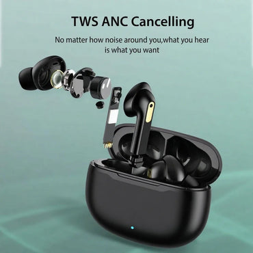 Wireless Headphones Earbuds In-ear Sports Earphones with Dual Mic 24H Immersive Music Headset