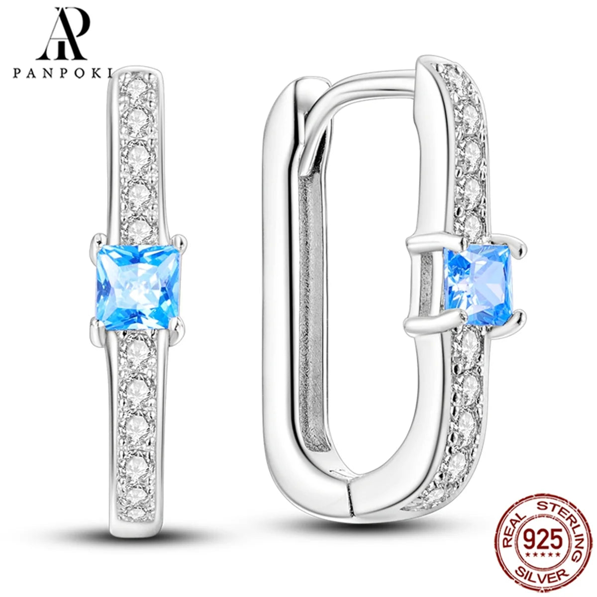 HOT 65 Style Sterling Silver 925 Pave Shiny CZ Heart Hoop Earrings Fit Original Earrings Fine Women Jewelry Fine Fashion Gifts