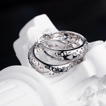 925 Sterling Silver Vintage Vine Series Earring Jewelry Versatile Hoop Earrings For Women Jewelry Fine Birthday Party Gifts USA