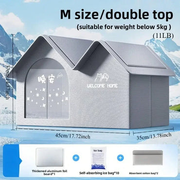 summer small middle Cat dog Ice House Air Conditioning BED Summer Cooling Tool Nest Dog Dog Four Seasons Pet Ice House