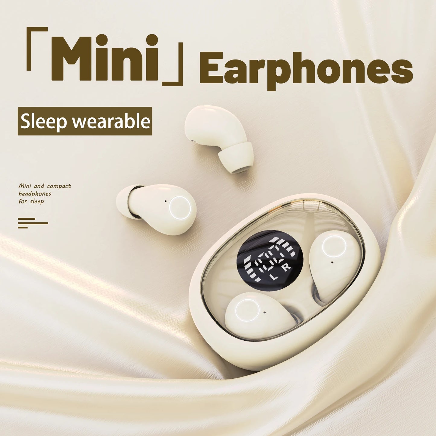 SK32 Mini Sleeping 5.4 Bluetooth Earphone Wireless Headphones Sport Running Invisible Earbuds HIFI Bass For Xiaomi Redmi Headset