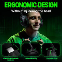 Kofire XG-ONE 2.4GHz XBOX Gaming Headset with ENC Mic Over-Ear Headphones 53mm Speaker 3D Sound  PC PS4 PS5 Options Game Music