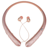 Neckband Headset Waterproof Running Headset Bluetooth-Compatible5.0 Noise Canceling Retractable Earbuds for Office Sports