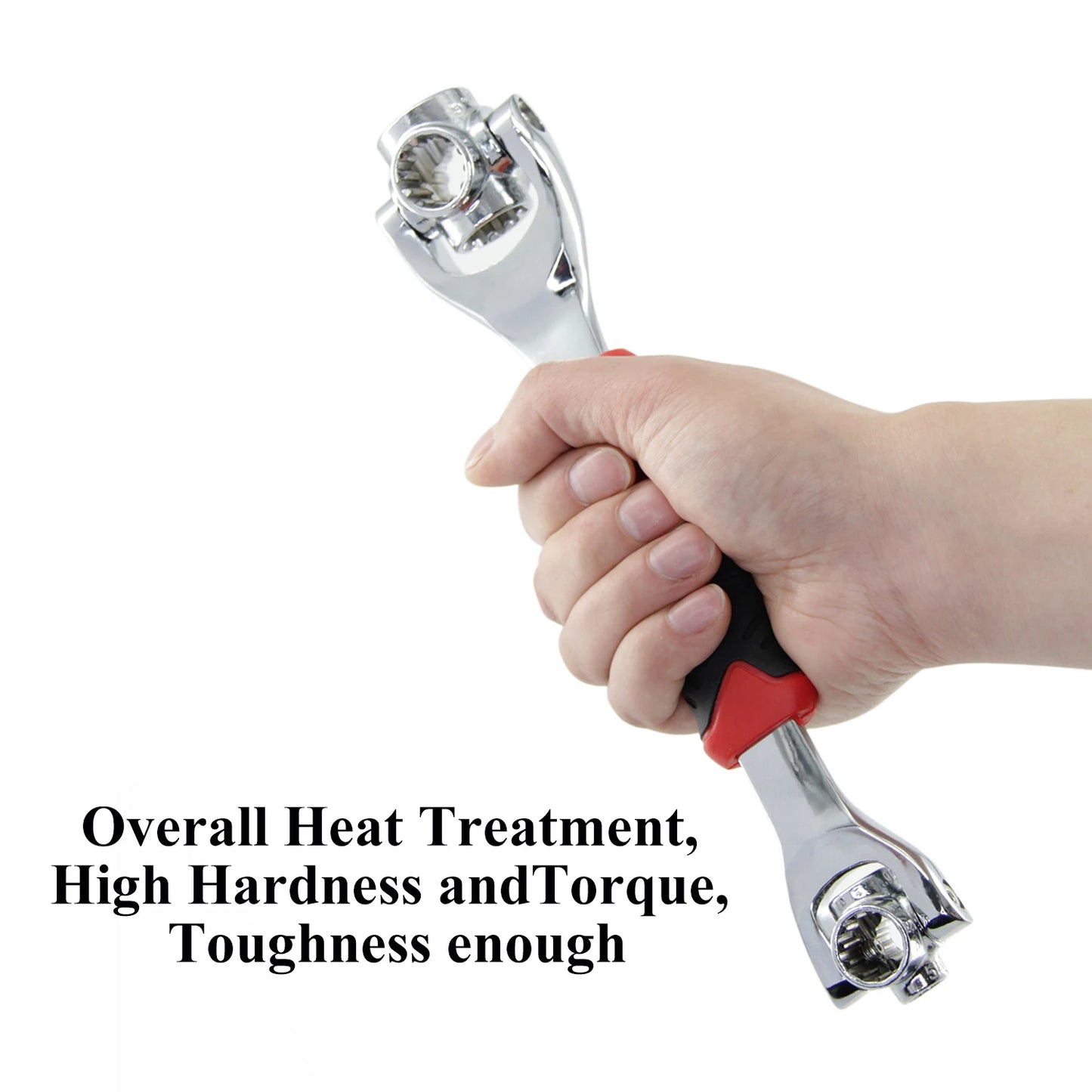48 In 1 Universal Socket Wrench, Chrome Vanadium Steel, Multi-function Wrench Tool with 360 Degree Rotating Head Spanner Tool