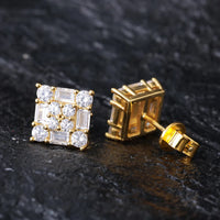 Orginal Silver 925 Stud Earrings for Men Women Luxury D Color Moissanite GRA Certified Push Back HipHop Wedding Jewelry Gifts