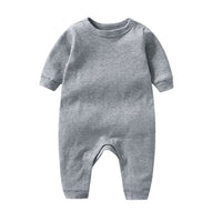 100% Cotton Baby Girl Jumpsuit Boy Rompers Solid Grows One-Pieces Newborn Sleepsuits Roupa de Bebe Jumpers Spring Autumn White