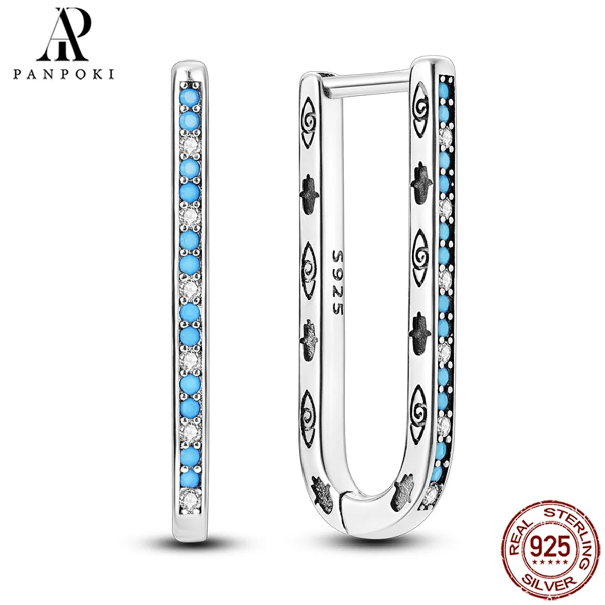 HOT 65 Style Sterling Silver 925 Pave Shiny CZ Heart Hoop Earrings Fit Original Earrings Fine Women Jewelry Fine Fashion Gifts