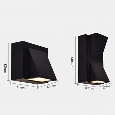 5W 10W Modern simple creative outdoor waterproof wall lamp LED courtyard lamps gate lamp terrace balcony garden wall light