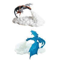 3D Printed Nightstand Lamp Eye Protection Fire/Ice Dragon Tabletop Light Kids Sleep Accompany USB Charge for Bedroom/Living Room