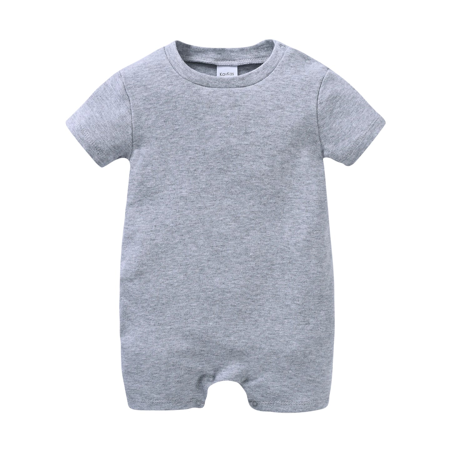 Kavkas Baby Boy Girls Romper Short Sleeve Summer Newborn Cotton Clothes 0-12 Months White Black Design Infant Costume