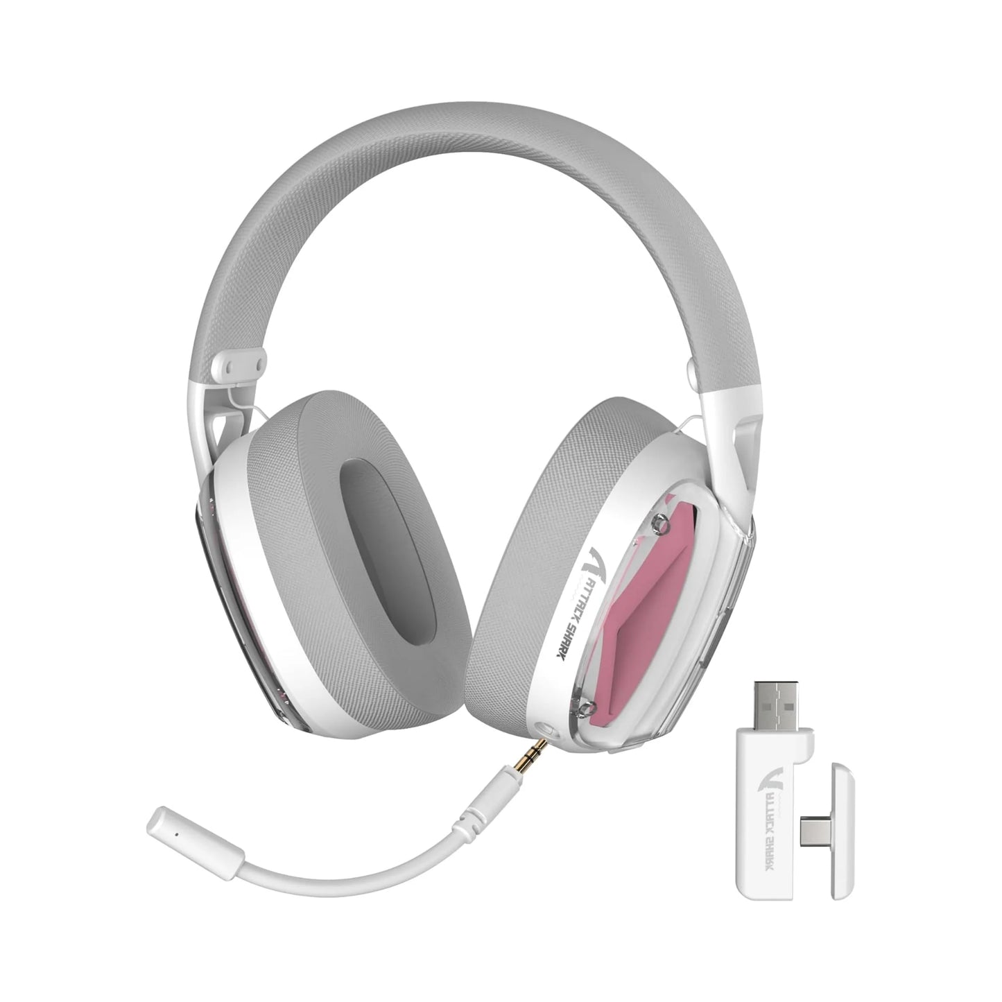 MAMBASNAKE x ATTACK SHARK L60 Lightweight Wireless Gaming Headset Over-Ear,Wired/BT/2.4GTri-Mode