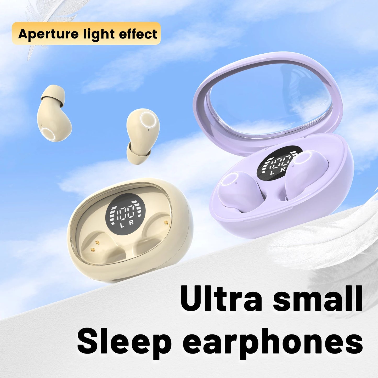 SK32 Mini Sleeping 5.4 Bluetooth Earphone Wireless Headphones Sport Running Invisible Earbuds HIFI Bass For Xiaomi Redmi Headset