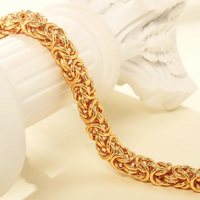 Plated 8 Inches Braided Bracelet for Women Men brass Fashion Charm Couple Gift Jewelry Accessories USA