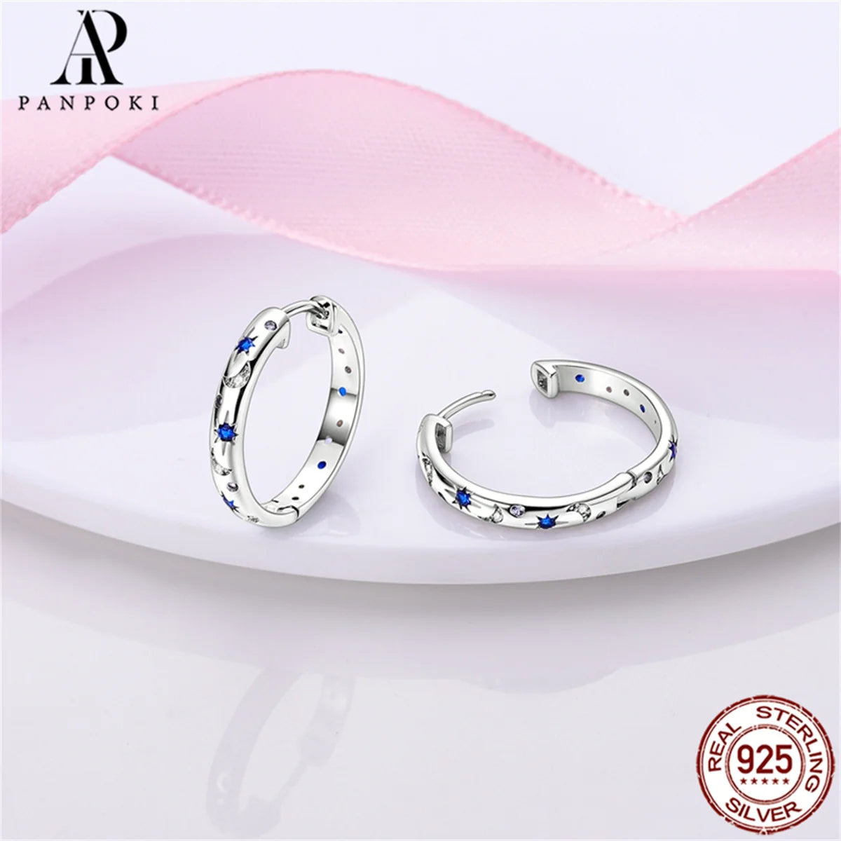 HOT 65 Style Sterling Silver 925 Pave Shiny CZ Heart Hoop Earrings Fit Original Earrings Fine Women Jewelry Fine Fashion Gifts