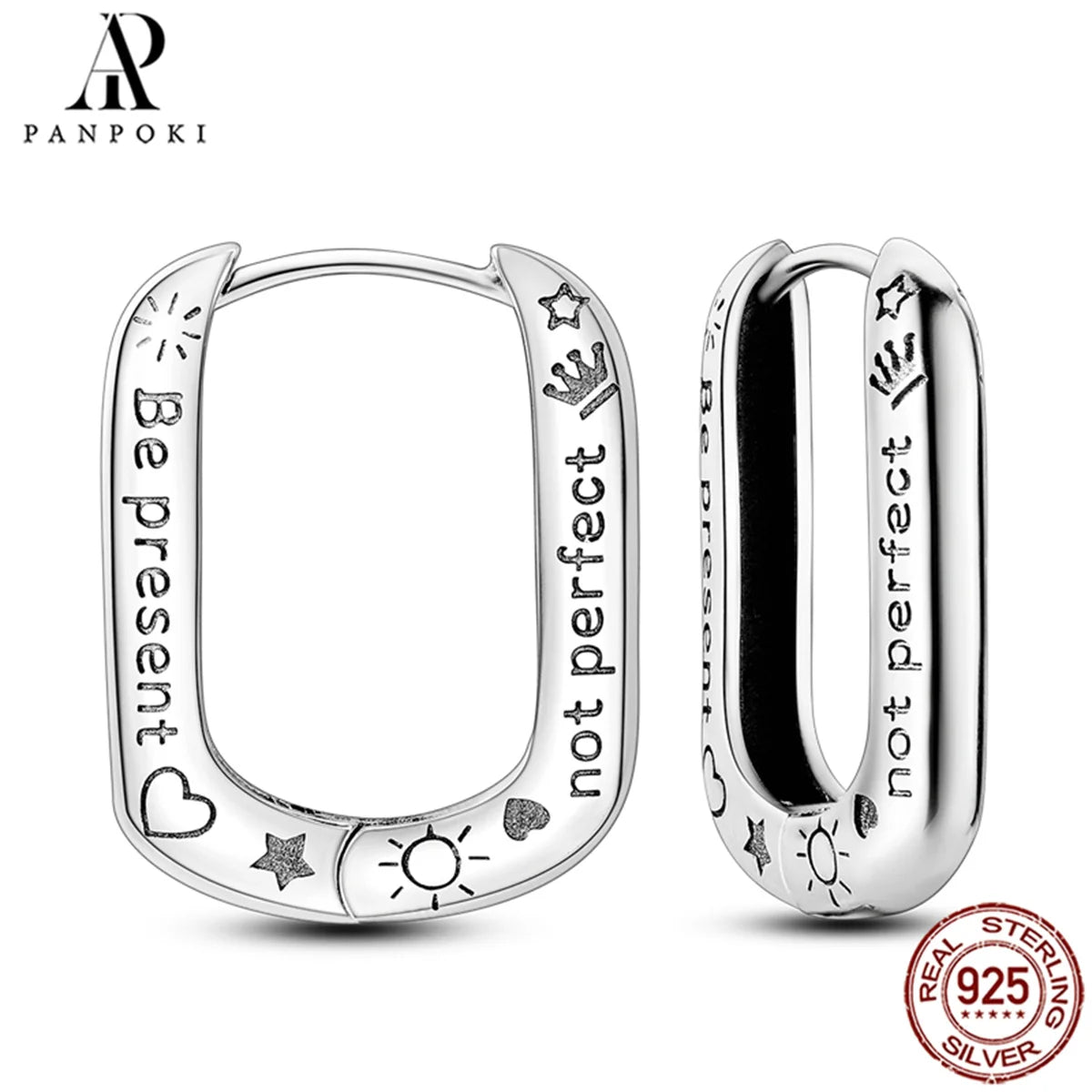 HOT 65 Style Sterling Silver 925 Pave Shiny CZ Heart Hoop Earrings Fit Original Earrings Fine Women Jewelry Fine Fashion Gifts