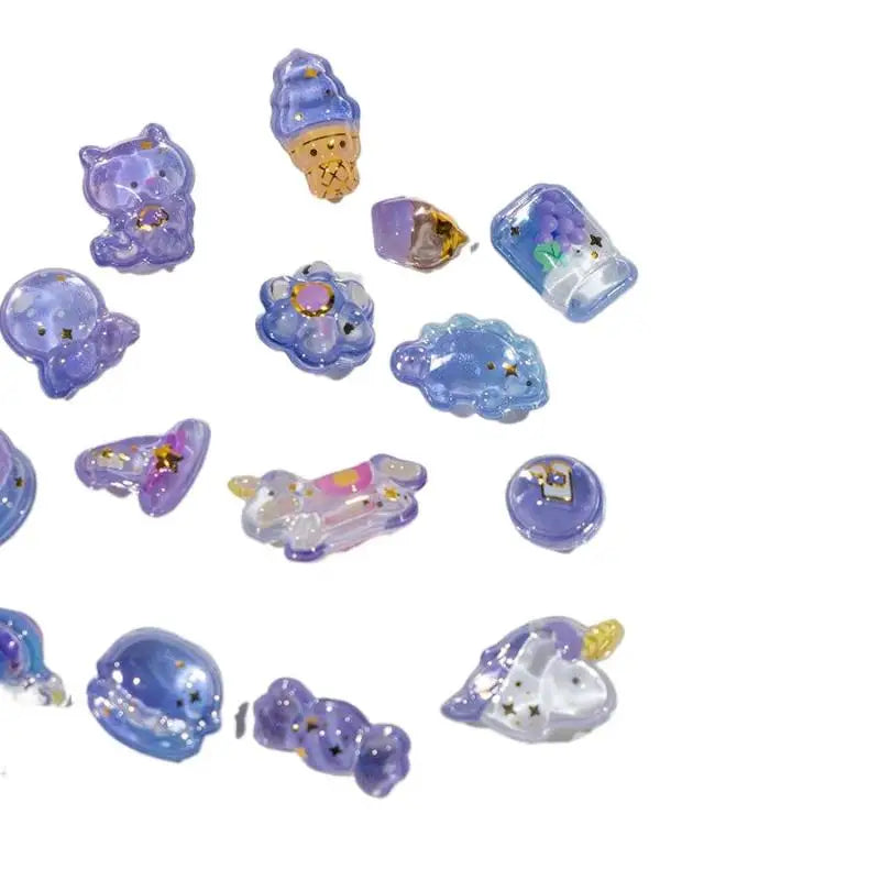 Cartoon Animal 3D Relief Crystal Stickers DIY Scrapbook Journal Phone Case Diary Decoration Gifts