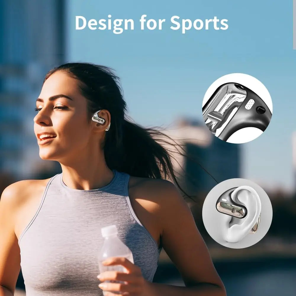 TWS Wireless Earphone, Bluetooth Headphones with Mic, 48H Stereo Headset,Lightweight and Comfortable Sports Earbuds, for Running