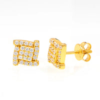 Orginal Silver 925 Stud Earrings for Men Women Luxury D Color Moissanite GRA Certified Push Back HipHop Wedding Jewelry Gifts