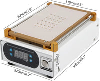 7 Inch LCD Screen Separator Machine, Touch Screen Removal, Built-in Vacuum Pump Phone Heating Plate Glass Removal Repair Device