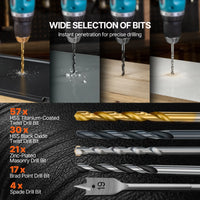 SucceBuy 70/100/101/246/318 PCs Drill Bit Set Screwdriver Bit Set Suitable Drilling and Screw Driving Drill Combo Bit Sets