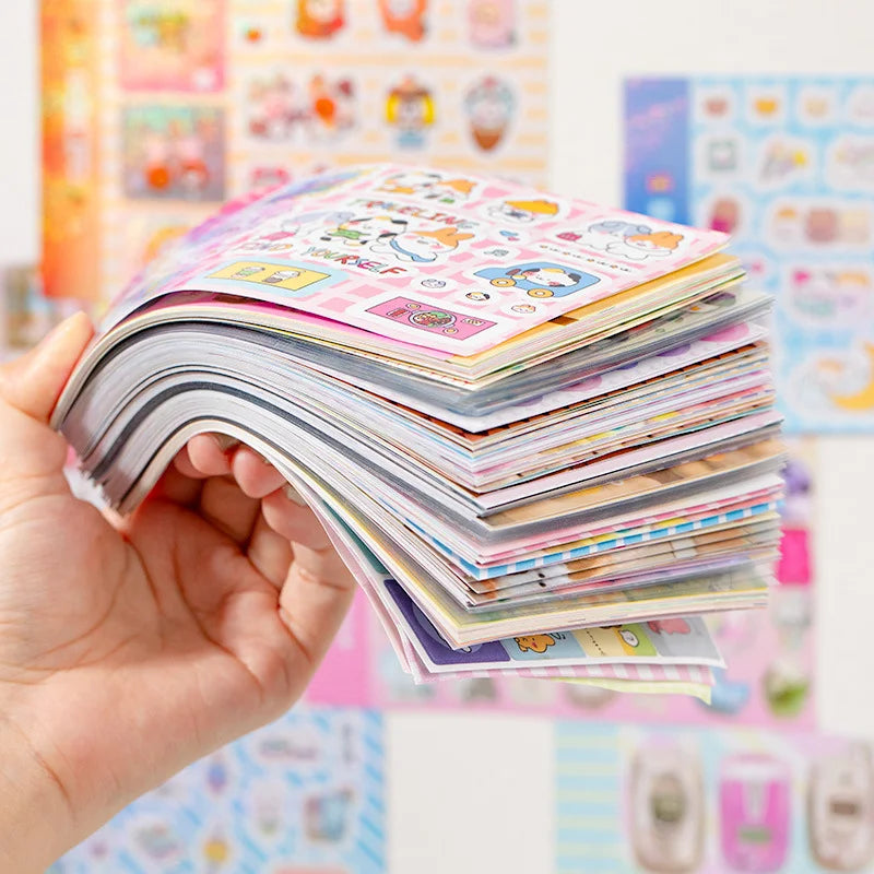Mr. Paper 1Style 72Pcs/bag Good Mood Maker Cut Film Sticker Book DIY Handbook Scrapbook Phone Case Photo Frame Calendar