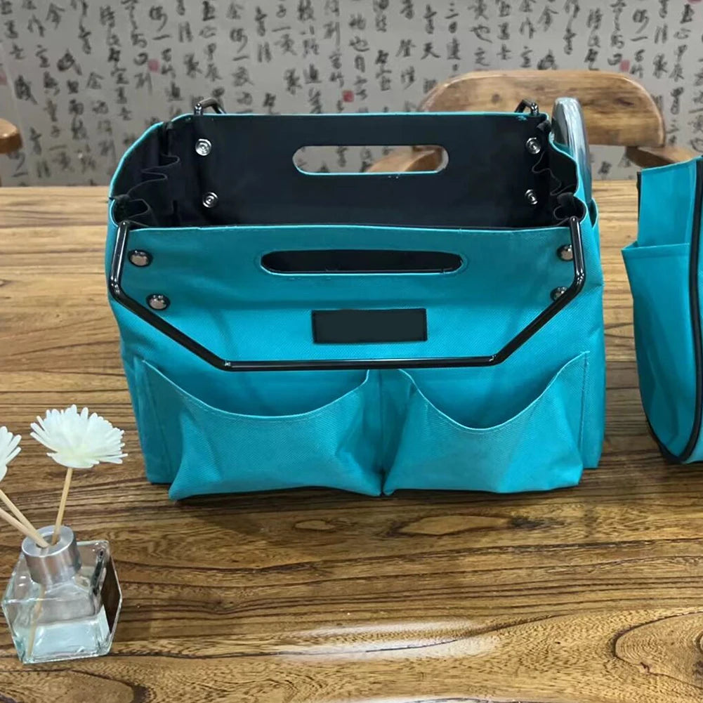 Telescoping Ladder Tool Bag Folding Herringbone Ladder Tool Storage Bag Waterproof Oxford Cloth Tool Organizers for Repair Work