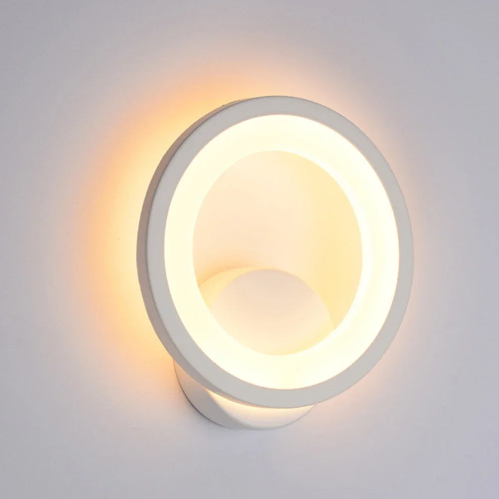 Round Wall Mount Light European Wall Sconces Lighting Wall Lamp Fixture for Bedside Corridor Bedroom Living Room Hallway Light