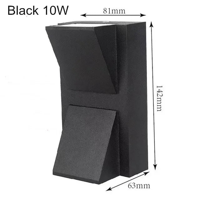 5W 10W Modern simple creative outdoor waterproof wall lamp LED courtyard lamps gate lamp terrace balcony garden wall light