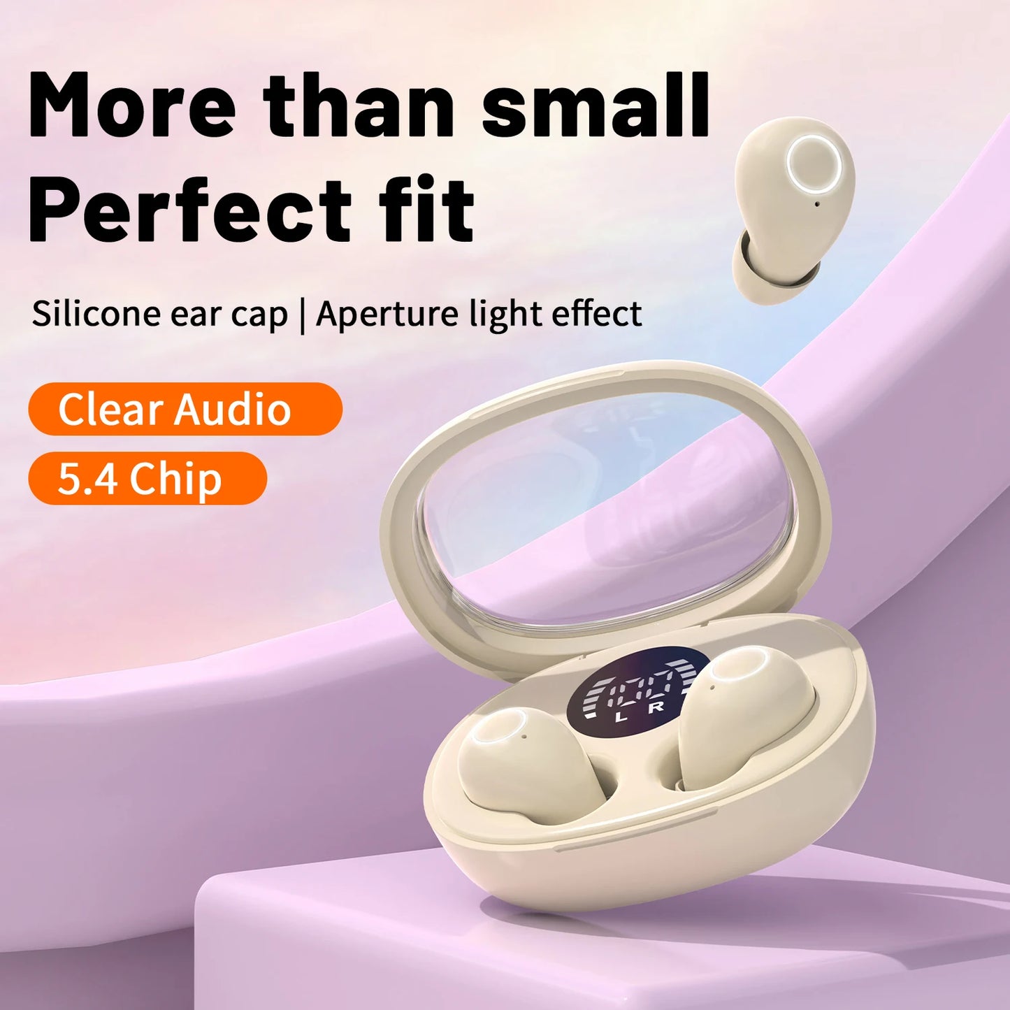 SK32 Mini Sleeping 5.4 Bluetooth Earphone Wireless Headphones Sport Running Invisible Earbuds HIFI Bass For Xiaomi Redmi Headset