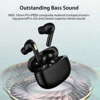 Wireless Headphones Earbuds In-ear Sports Earphones with Dual Mic 24H Immersive Music Headset