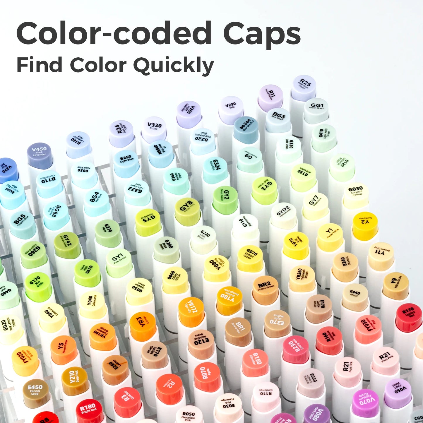 Ohuhu Honolulu 48 Colors Marker Pen Set Alcohol Art Markers Refillable Dual Tips Sketching Drawing Manga School Art Supplies