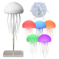 3D Jellyfish Night Light Jellyfish Nightlight with Rotating Tentacles Jellyfish Bedside Lamp Type-C Charging for Kids Room