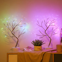 20 inch Bonsai Tree Light Tabletop USB Battery Operated Touch Switch for Party Festival Wedding Home Decor