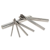7PCS M42 HSS Drill Bits High Speed Steel Cobalt Spotting Drill Bits Set Round Shank 90 Degree Drilling Chamfering Tool 3mm-12mm