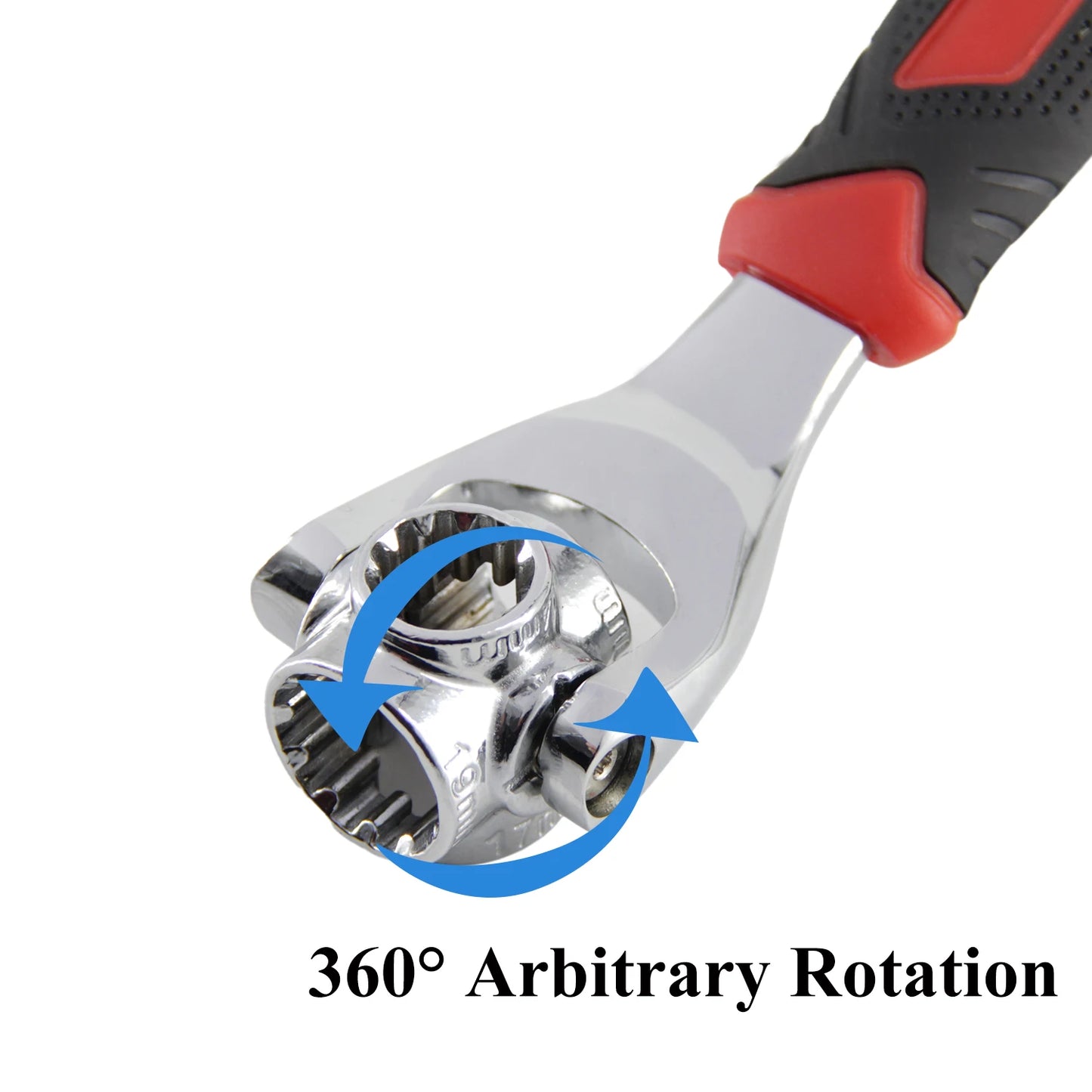 48 In 1 Universal Socket Wrench, Chrome Vanadium Steel, Multi-function Wrench Tool with 360 Degree Rotating Head Spanner Tool