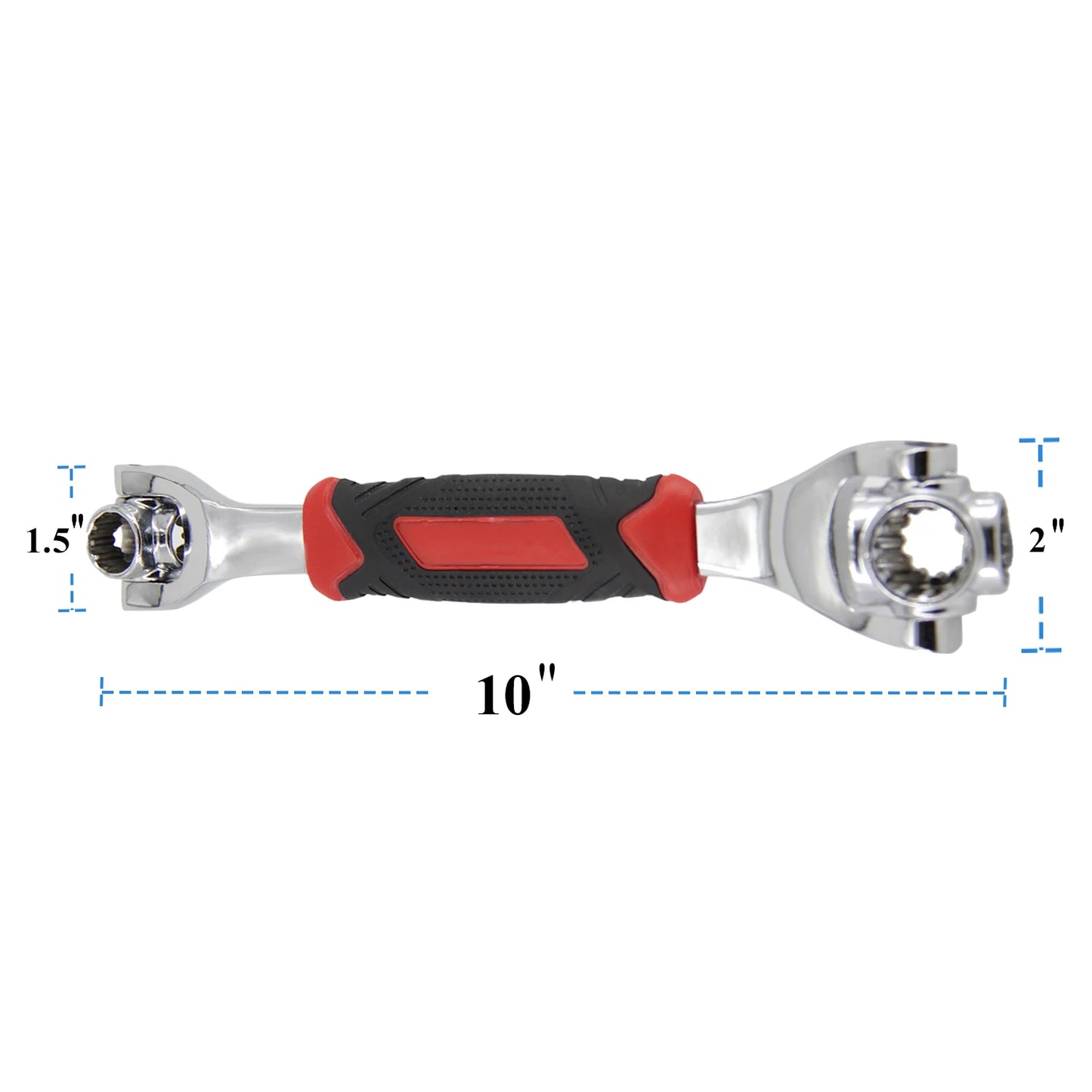 48 In 1 Universal Socket Wrench, Chrome Vanadium Steel, Multi-function Wrench Tool with 360 Degree Rotating Head Spanner Tool