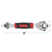 48 In 1 Universal Socket Wrench, Chrome Vanadium Steel, Multi-function Wrench Tool with 360 Degree Rotating Head Spanner Tool