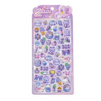 Cartoon Animal 3D Relief Crystal Stickers DIY Scrapbook Journal Phone Case Diary Decoration Gifts