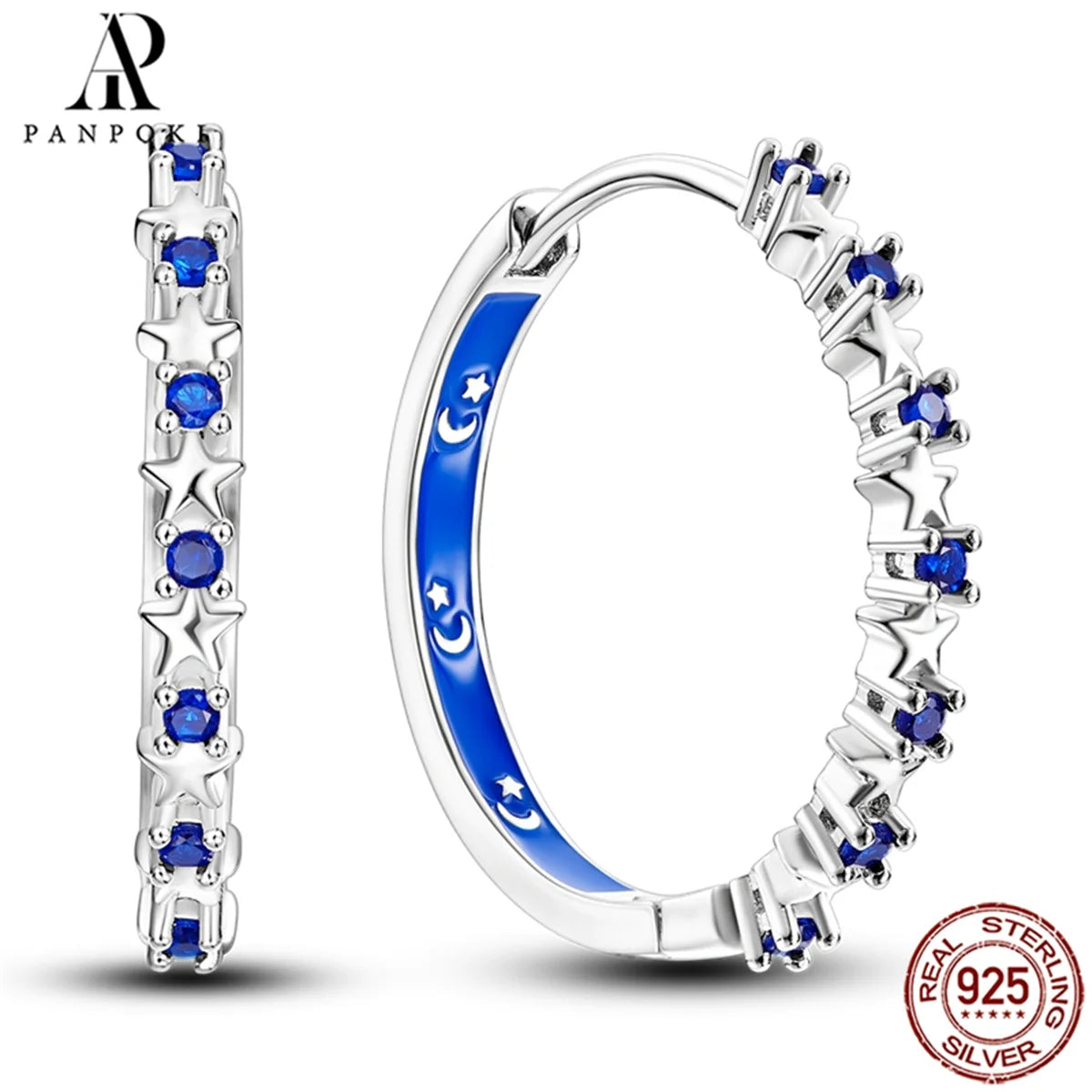 HOT 65 Style Sterling Silver 925 Pave Shiny CZ Heart Hoop Earrings Fit Original Earrings Fine Women Jewelry Fine Fashion Gifts