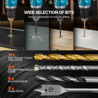 SucceBuy 70/100/101/246/318 PCs Drill Bit Set Screwdriver Bit Set Suitable Drilling and Screw Driving Drill Combo Bit Sets