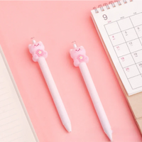 24pcs pencil Suit Cartoon Cute Milk Tea Rabbits Surprise Hide-And-Seek Press Students Learn Office Stationery