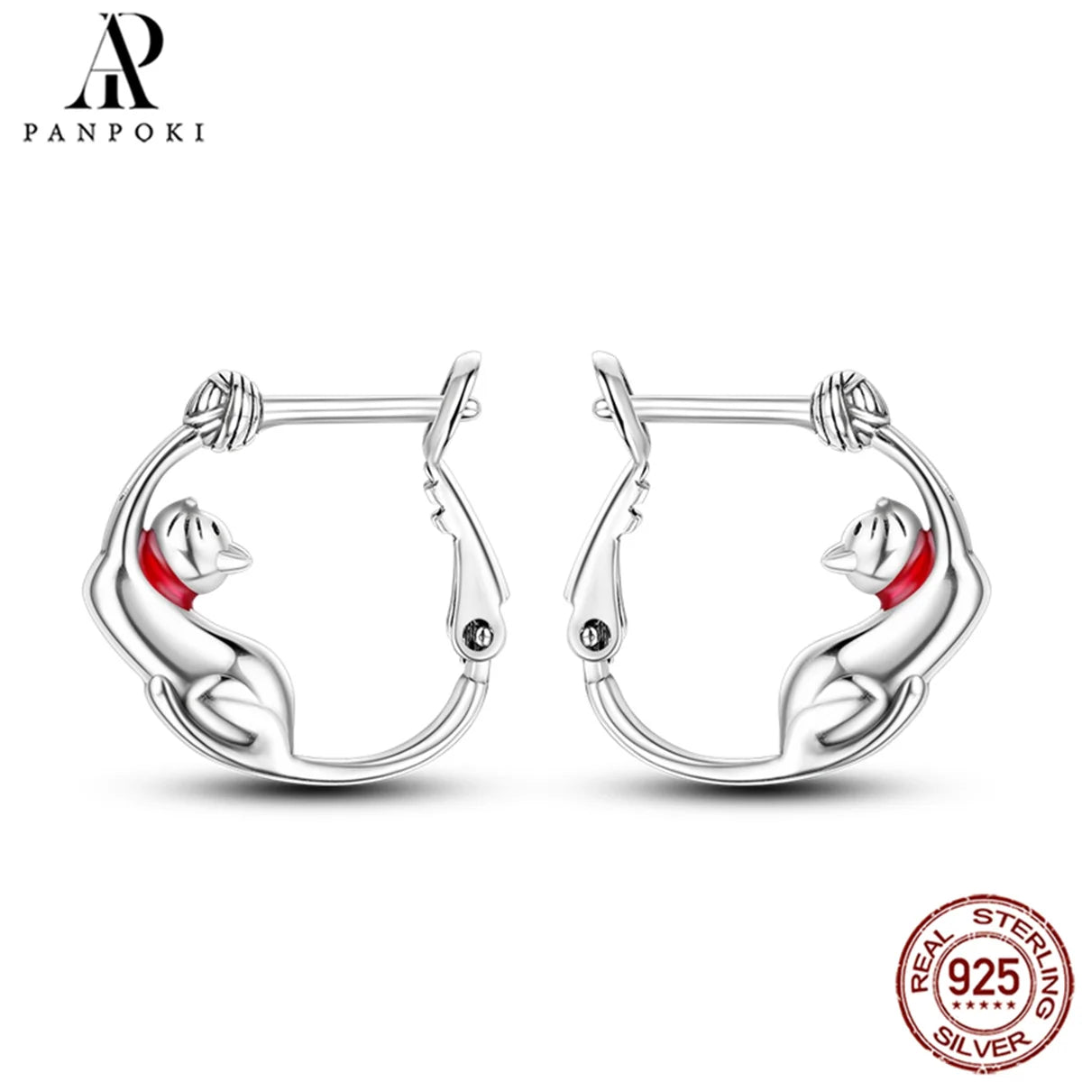 HOT 65 Style Sterling Silver 925 Pave Shiny CZ Heart Hoop Earrings Fit Original Earrings Fine Women Jewelry Fine Fashion Gifts