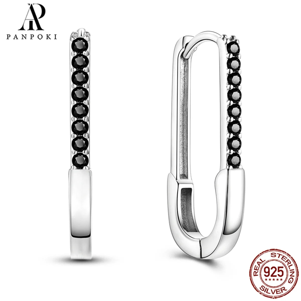 HOT 65 Style Sterling Silver 925 Pave Shiny CZ Heart Hoop Earrings Fit Original Earrings Fine Women Jewelry Fine Fashion Gifts