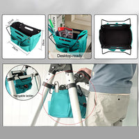 Telescoping Ladder Tool Bag Folding Herringbone Ladder Tool Storage Bag Waterproof Oxford Cloth Tool Organizers for Repair Work
