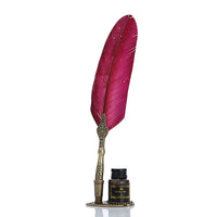 Retro Calligraphy Feather Dip Pen with 2 Nib Quill Fountain Writing Stationery