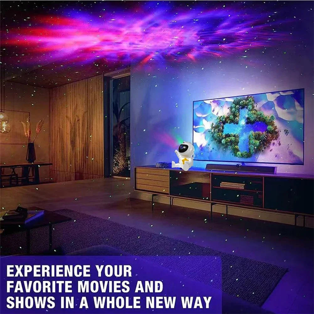 Galaxy Star Projector 8 Effects Astronaut Starry Sky Projector Galaxy Night Light Bedroom Ceiling Projection Lamp Children Gifts