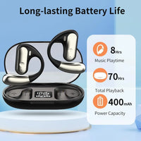 TWS Wireless Earphone, Bluetooth Headphones with Mic, 48H Stereo Headset,Lightweight and Comfortable Sports Earbuds, for Running