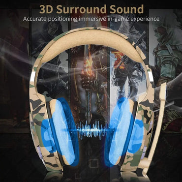 K1PRO Wired Gaming Headset for PS4 PC Xbox One PS5 Controller,Noise Cancelling Over Ear Headphones with Adjustable Mic,Bass Surr